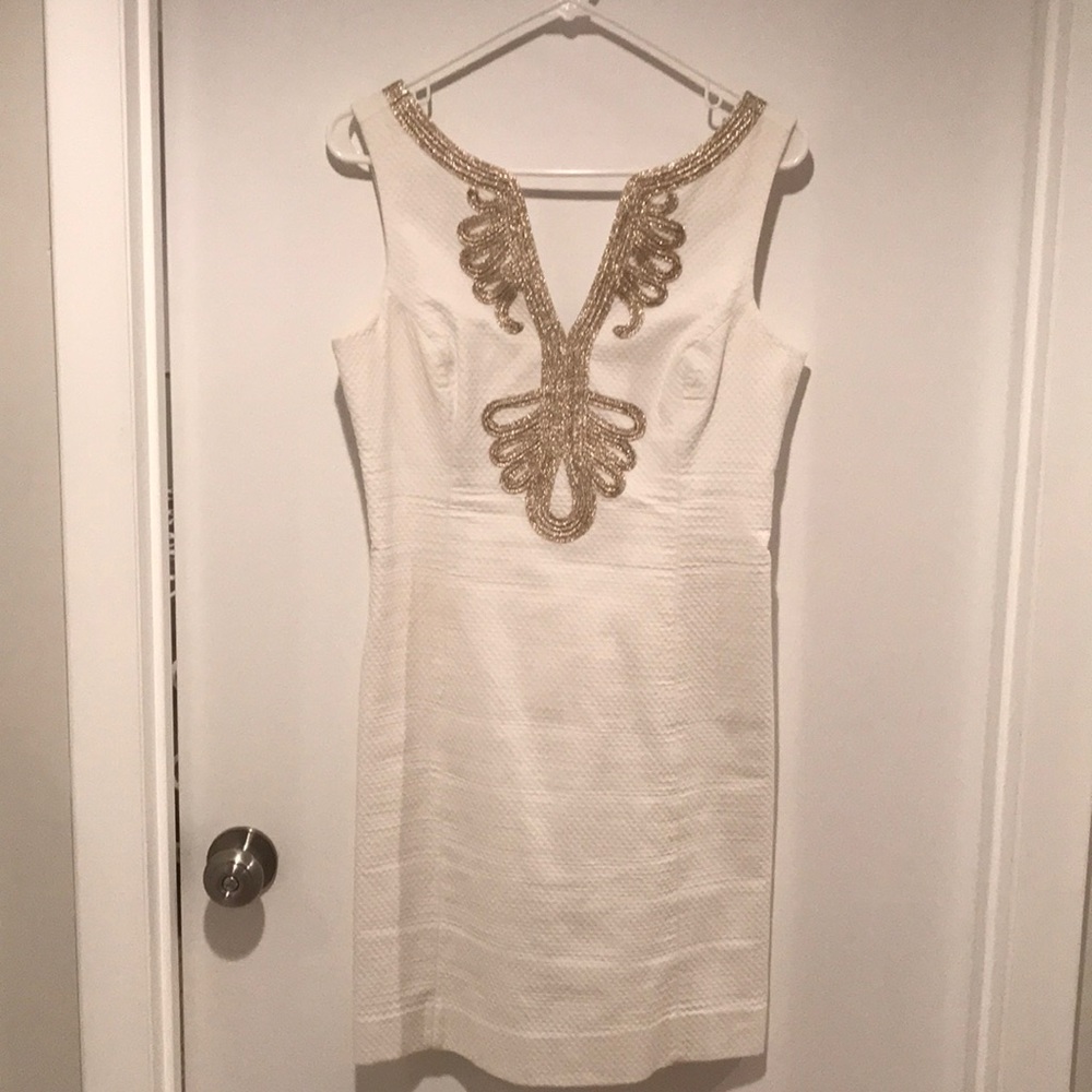 Lilly Pulitzer white shirt dress